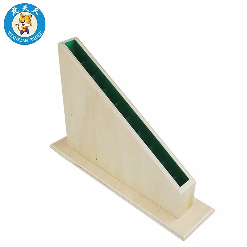 

Baby Montessori Educational Wooden Toys Early Childhood Preschool Training Toys Stand For Long Red Rods