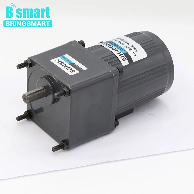 5IK40GN-C AC 220V 40W Single Phase Motor AC Geared Constant Speed Motor Fixed Speed Low Speed Motor Reversible with Capacitance