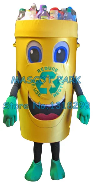 Recycle can mascot costume for adult trash can waste ash bin garbage can theme anime cosply costumes carnival fancy dress 2854