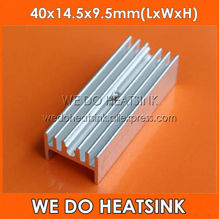 WE DO HEATSINK 20pcs 40x14.5x9.5mm Aluminum Heatsink Radiator TO-220 TO220 Heatsinks With M3 Screw Hole