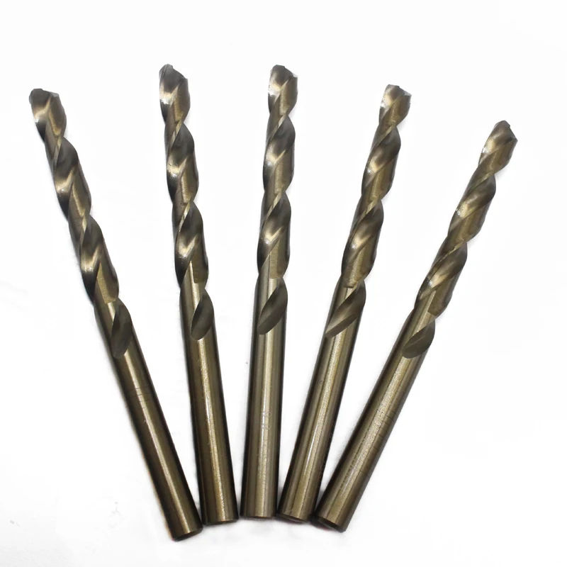 5pcs M35 8.6mm internal cold external cooling integral alloy tungsten steel straight shank twist drill super hard