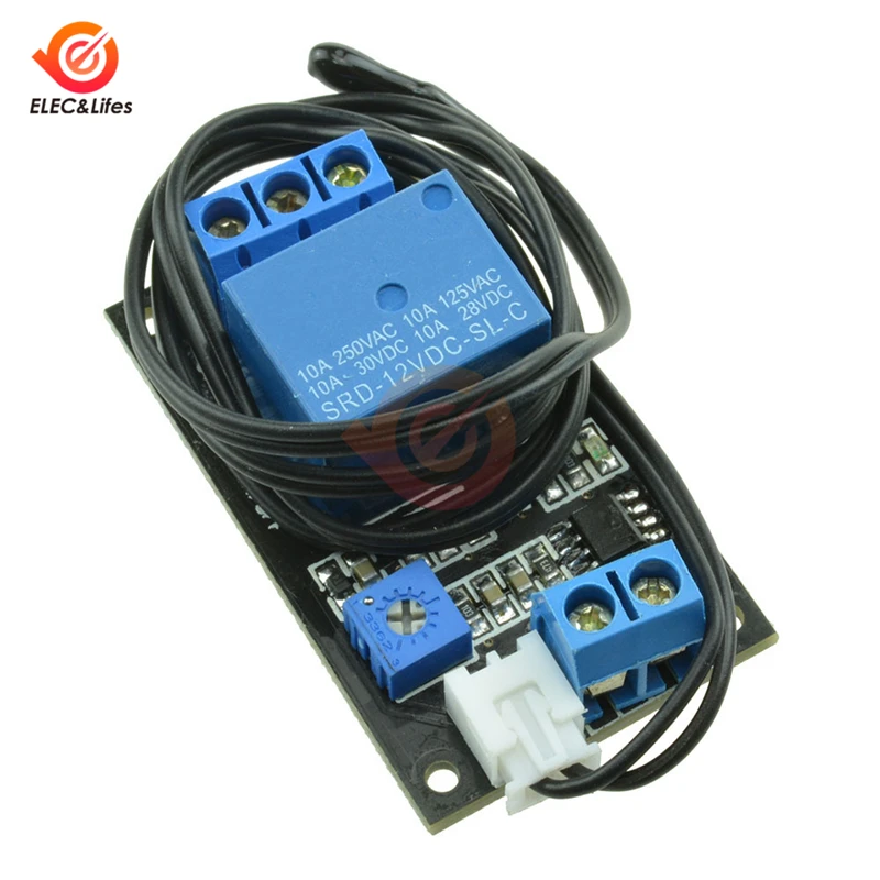 DC 12V Thermistor Relay Module Temperature Controller Adjustable Temperature Control Switch Sensor Module Thermostat Regulator