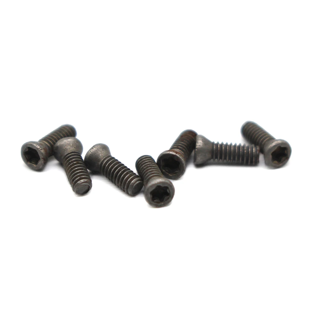 M2 5mm 6mm M2x5 M2x6 Plum Low Carbon Steel Flat Head Screws Replace Carbide Inserts CNC Accessories