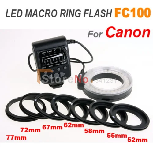 

Macro Ring Flash Light MK FC100 for canon 650D 600D 60D 7D 550D 1100D 10D 20D 30D nikon D3100 D5100