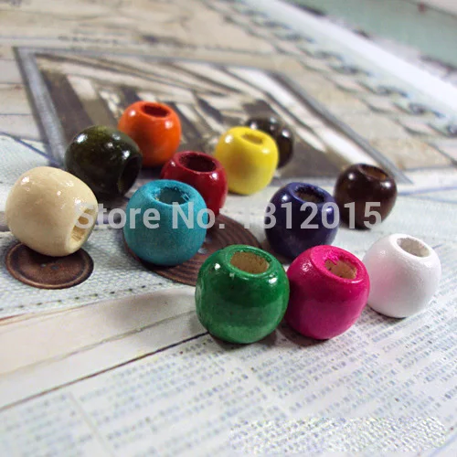 Wholesale 12x9mm 50pcs Mixed Color Wooden Oval Beads,Round Spacer Beads Fit Jewelry DIY Free Shipping MT0032