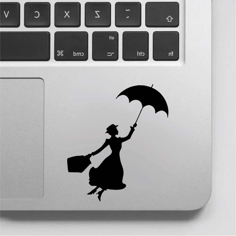 Mary Poppins Decal Laptop Vinyl Stickers Removable Home Decorations Girls Room Light Switch Decor Decals for Car D922