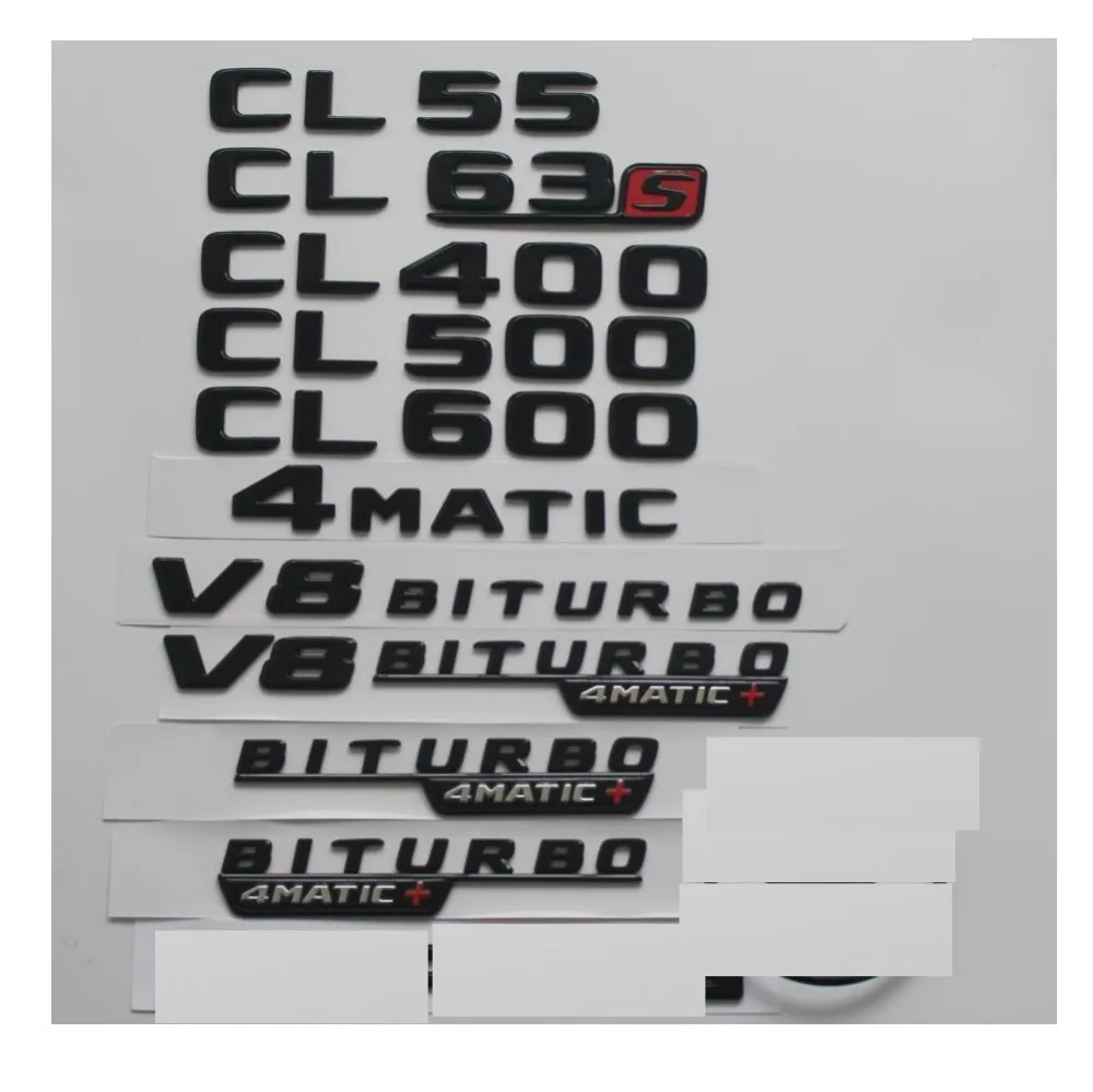 

Gloss Black For Mercedes Benz C215 C216 Coupe CL55 CL63 CL65 AMG CL400 CL500 CL600 4MATIC Trunk Rear Star Emblems Badges