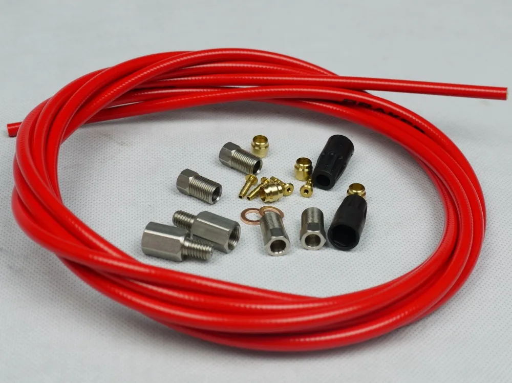 HYDRAULIC DISC BRAKE HOSE KIT SUIT FOR SRAM XO, AVID Elixir CR Mag, Elixir CR, R, Elixir 5 7 9 RED 3 METERS