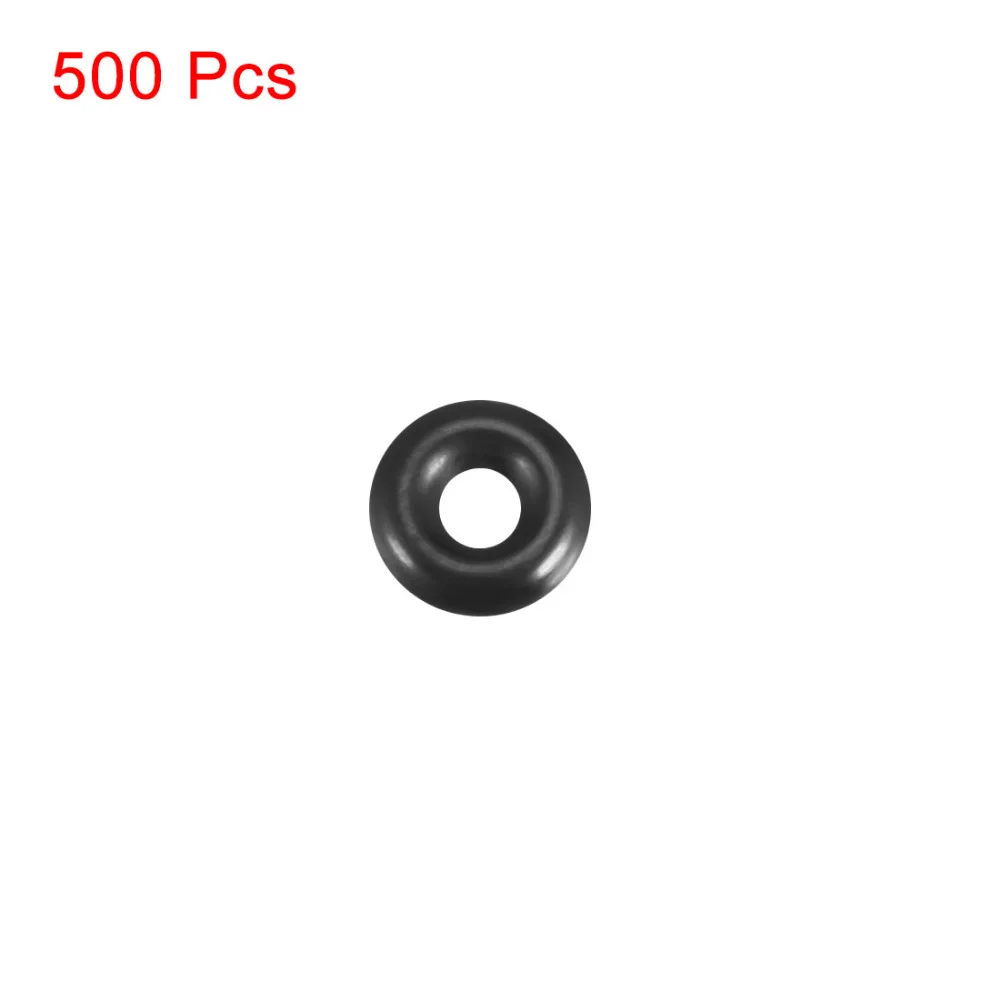 Uxcell 500Pcs O-Rings Gaskets Nitrile Rubber 2 x 6 x 2mm Seal Rings Sealing Gasket For Machinery Hydraulic Repairs Plumbing