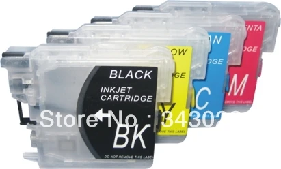 free shipping LC11,LC16,LC110,LC61,LC65,LC67,LC980,LC990,LC1100  Refillable ink Cartridge for Brothe  MFC-5490CN, MFC-5890CN