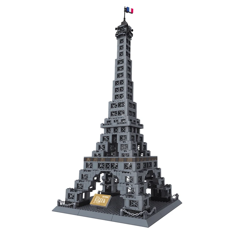 978pcs Famous Architecture Eiffel Tower Of Paris Building Block Brick Toy 8015