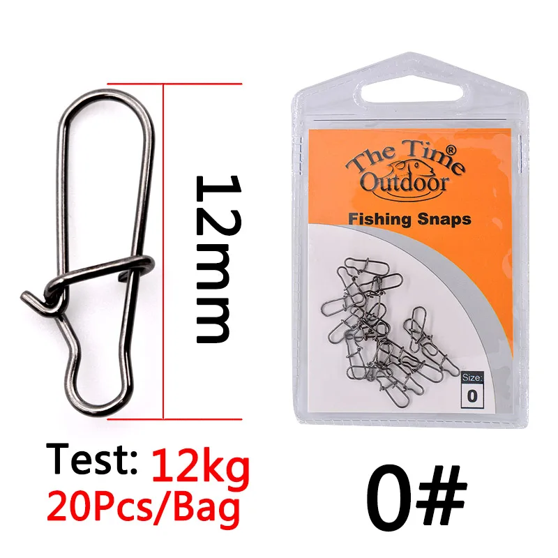 Gancho de seguridad enganchado a 20 piezas grapas pesca, accesorios de señuelo, conector a presión, barril de Pesca de acero inoxidable, aparejos de Pesca giratorios quitavueltas pesca