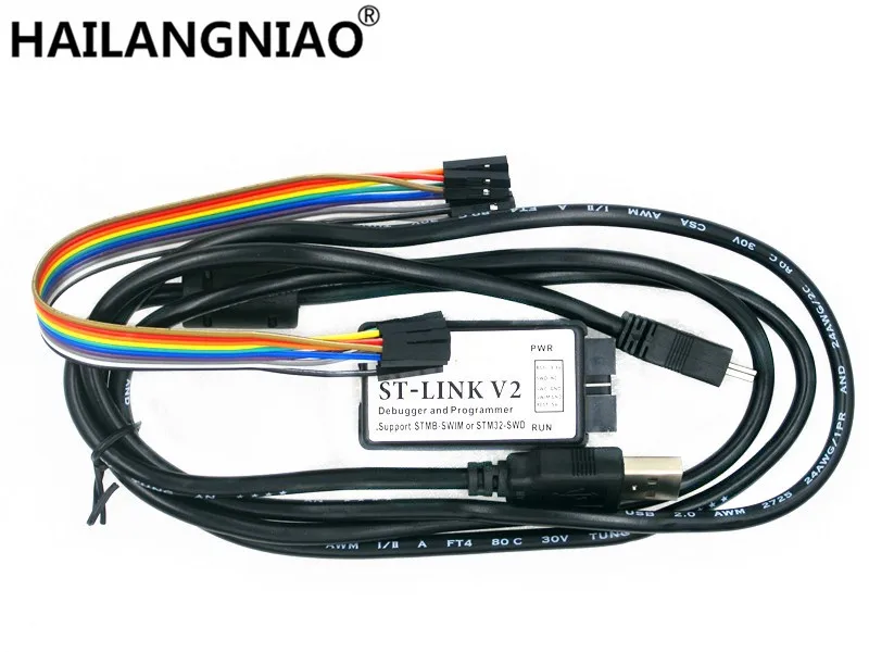 Stlink v2 stm8 stm32 programador, stm32 depurador, novo, em estoque