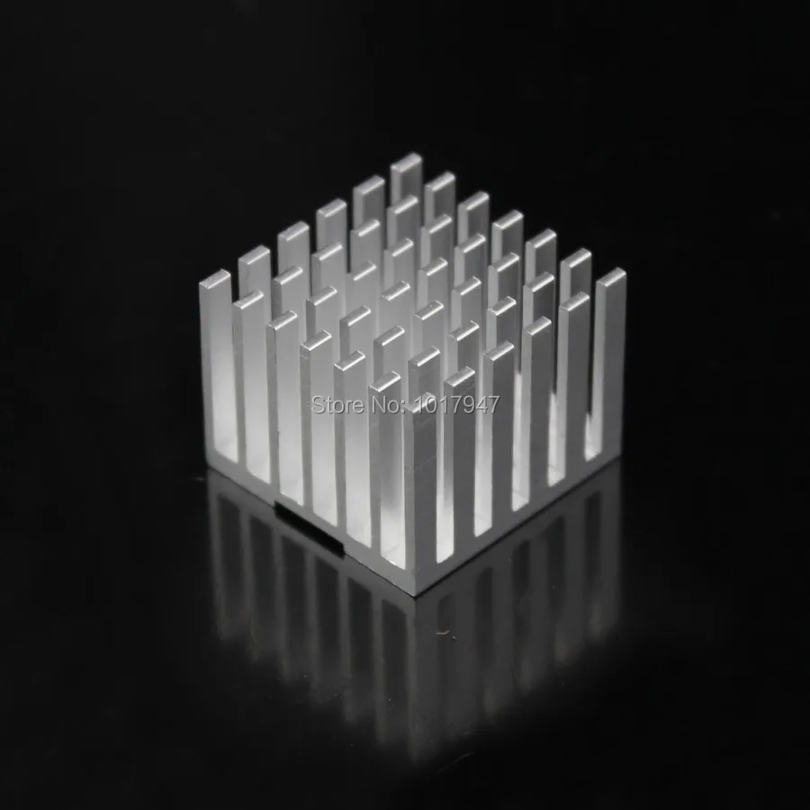 500 Pieces lot 25x25x10mm Aluminum Heatsink For Electronics Computer Electric Equipment