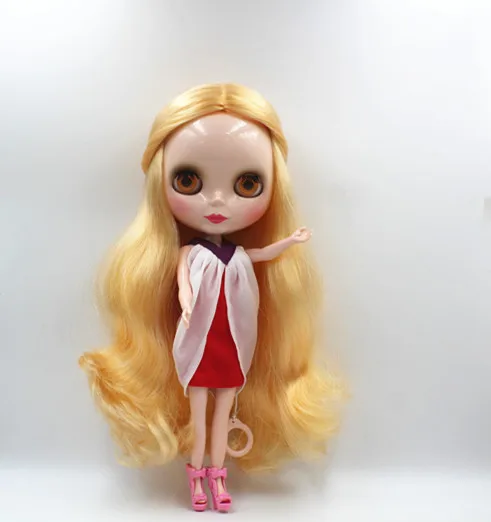 Blygirl Blyth doll Golden wave curls doll NO.03BL953 ordinary body 7 joints normal color of the skin