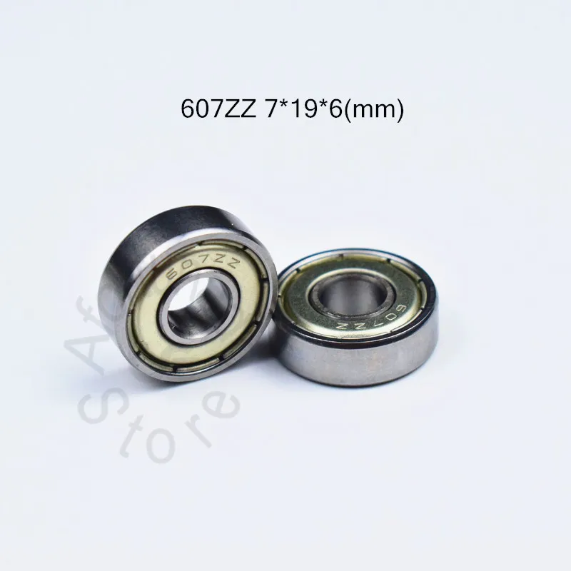 

607ZZ 7*19*6(mm) bearing free shipping ABEC-5 bearings 10pcs metal Sealed Bearing 607 607Z 607ZZ chrome steel bearing