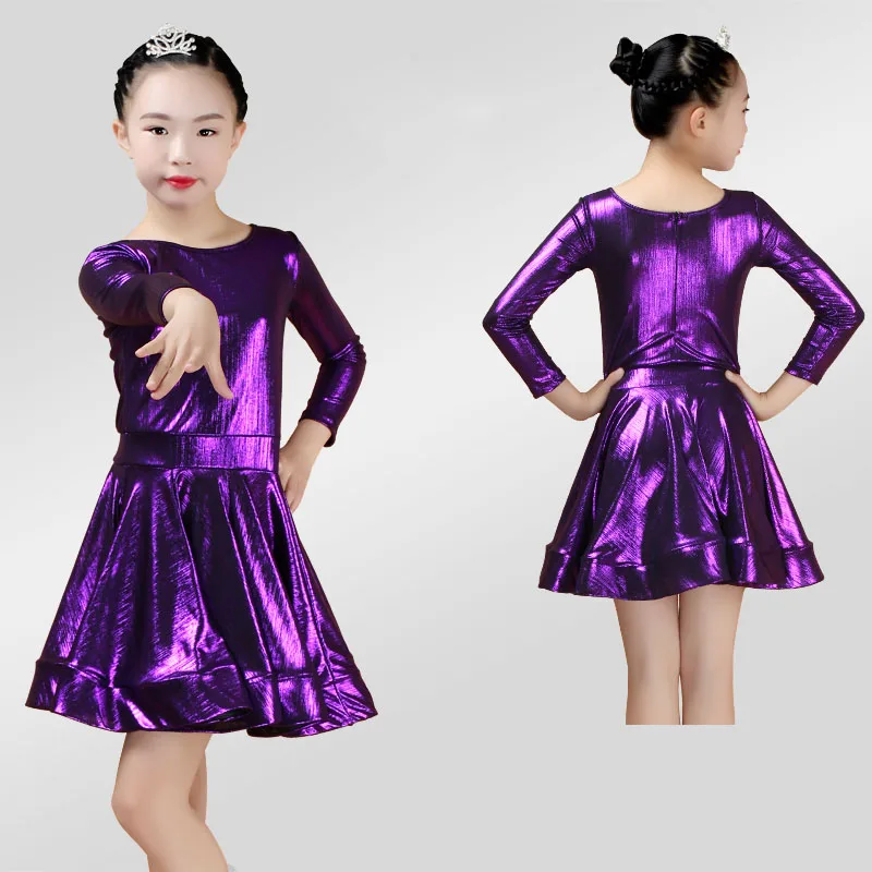 Meisjes Latin Dans Jurk Kinderen Prestaties Kostuum Latin Danswedstrijd Jurk Kids Tango/Rumba/Samba Dans Kleding DQL874