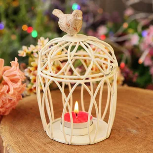 A zakka fashion white iron birdcage mousse j2 circle