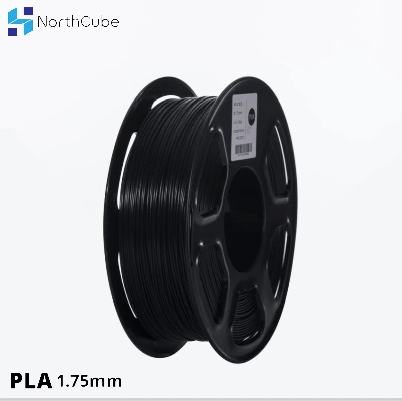 

NORTHCUBE 3D Printer PLA Filament 1.75mm for 3D Printers, 1kg(2.2lbs) +/- 0.02mm Black