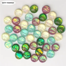 30 pcs/lot Round beads Resin Diameter 12mm Mixed Colors Cabochon Domes Flat back DIY Jewelry Finding Pendant Settings S1005