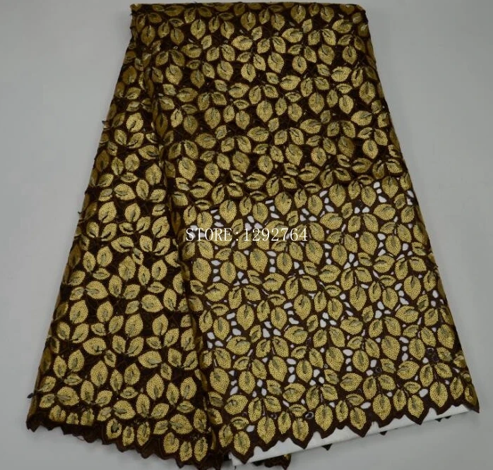 Free shipping!High Quality African organza lace fabric Hot Sale African lace fabric Organza with sequins for Nigeria party