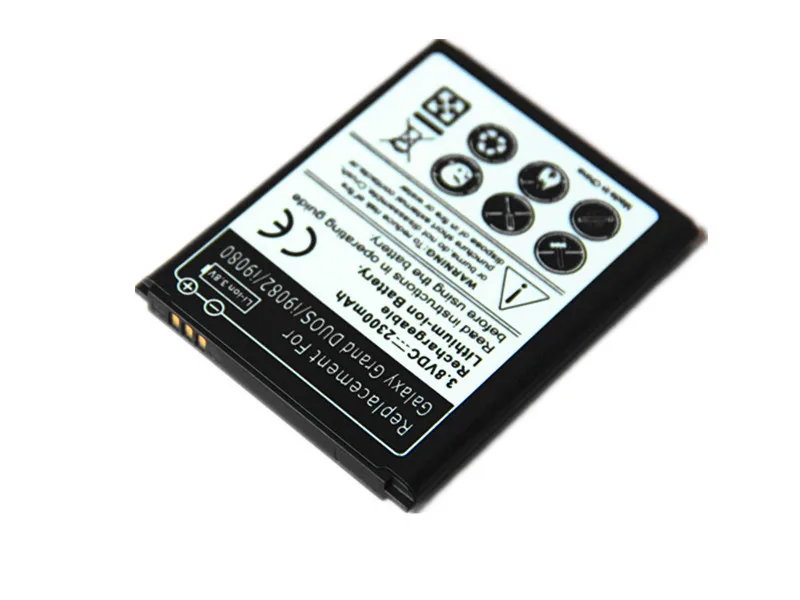 2300mAh EB535163LU Li-ion Battery For Samsung Grand Duos i9082 i9080 i879 i9128 Replacement Battery 2pcs/lot