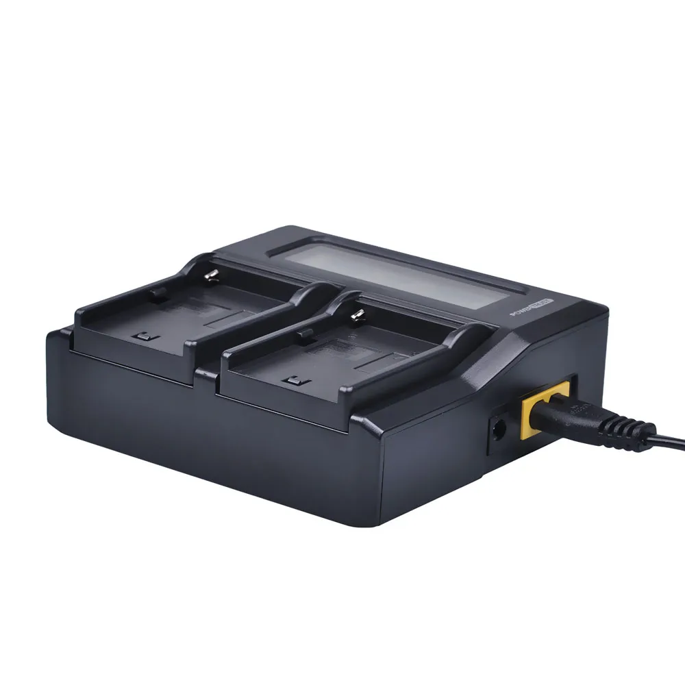 1x NP-F970 NP-F960 F970 F960 LCD Rapid Dual Charger for SONY NP F960 F970 Batteries and F930 F950 F770 F570 F975 HVR-HD1000