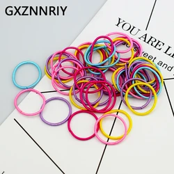 New 50PCS/Lot 3cm Rubber Elastic Hair Bands for Girls Accessories Ponytail Holder High Quality Fashion Baby Kids Scrunchies Gift