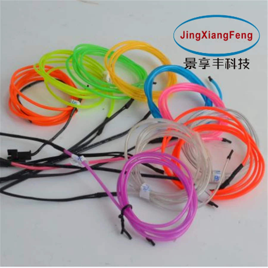 

5meter Car DIY Light Strip Waterproof EL Cold lamp Flexible Light Glow EL Wire Rope Tape Cable Universal door center console