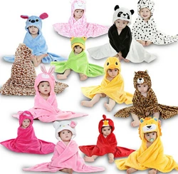 Manto de modelagem animal para bebês, roupão com capuz, toalha de bebê dos desenhos animados, robe infantil, toalhas de banho infantis, moda