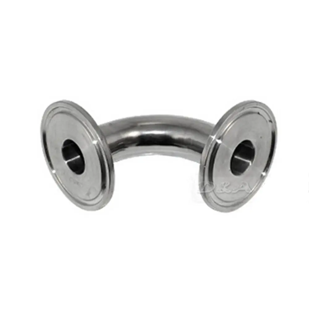 

1pc 19mm 0.75" 3/4 0.75 Inch 304SS 316SS 304 316 Stainless Steel Sanitary Tri Clamp 90 Degree Ferrule Welding Elbow