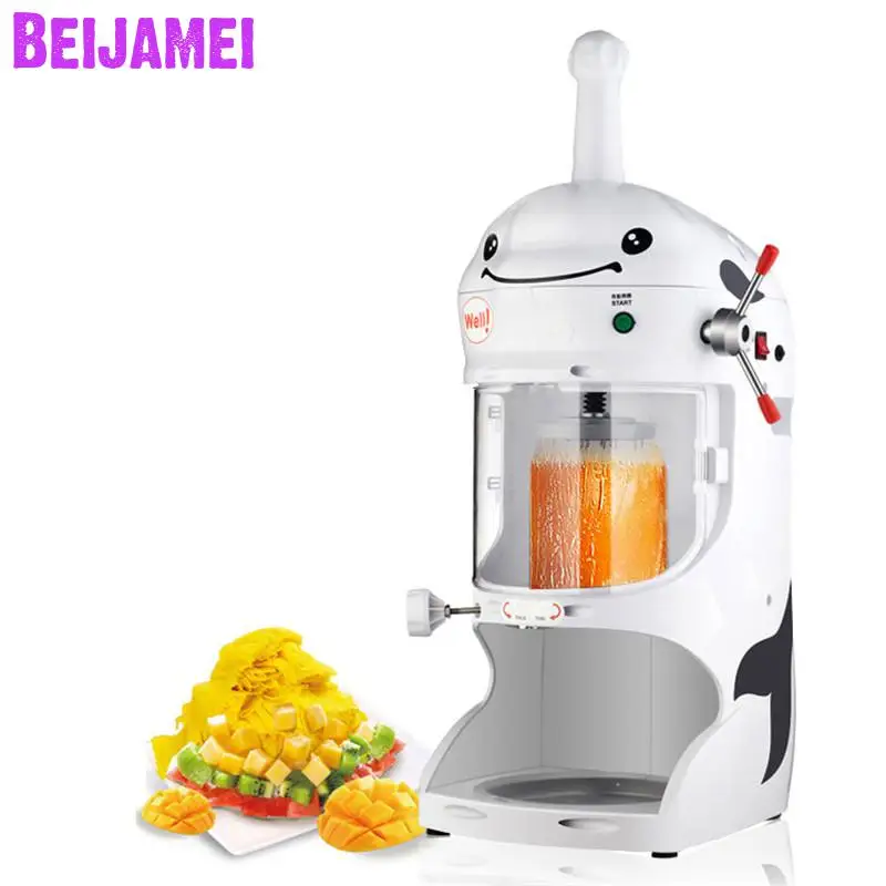 BEIJAMEI Milk Tea Shop Commercial Sand Ice Machine Electric Snowflake Ice Crusher Ice Shaving Making Machine Price