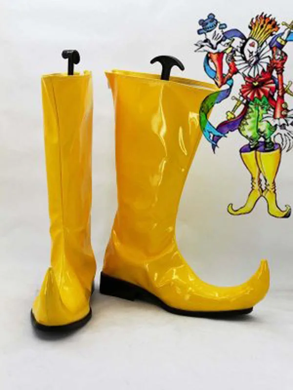 

Digimon Adventure Piemon Yellow Cosplay Shoes Boots For Adult Men's Halloween Party Cosplay Boots Custom Made