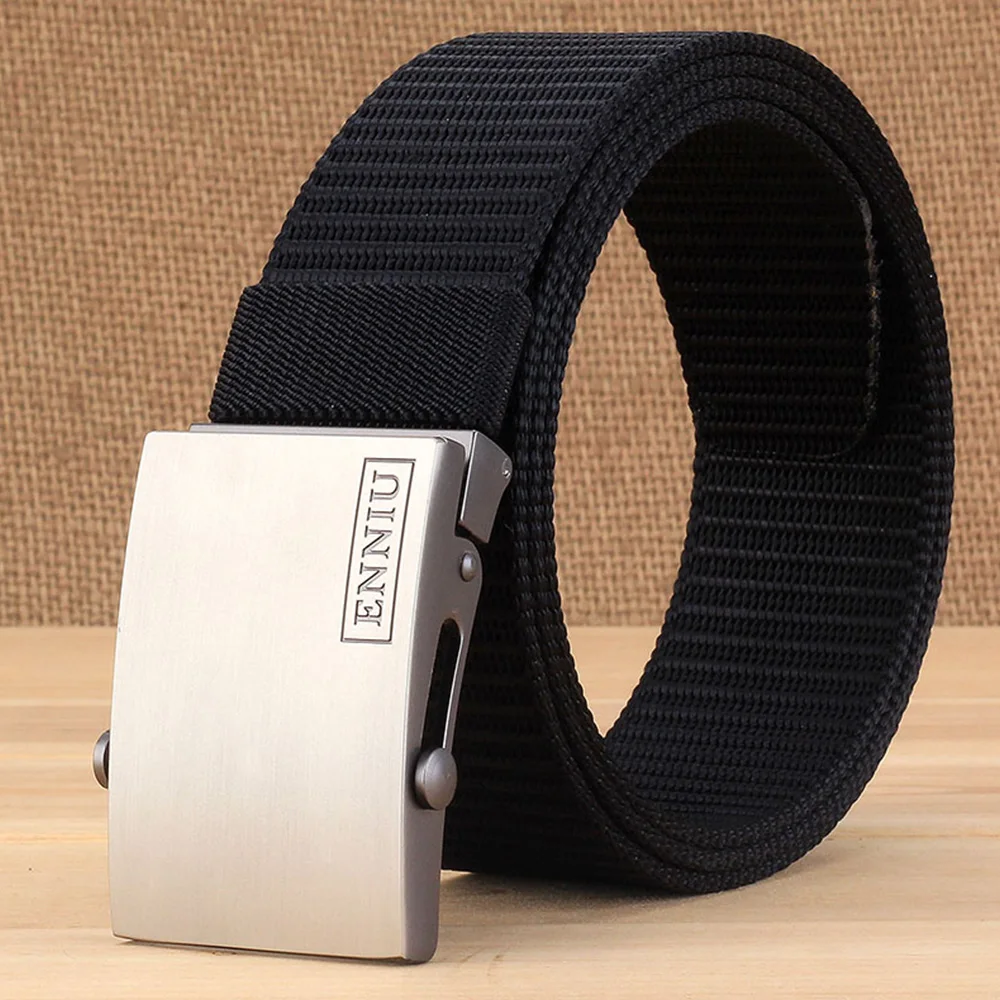 

Fashion Belt for Men Aotumatic Buckle Canvas Belt Male High Quality Nylon Belts Outdoor Tactical Military Belt Waist Strap Women