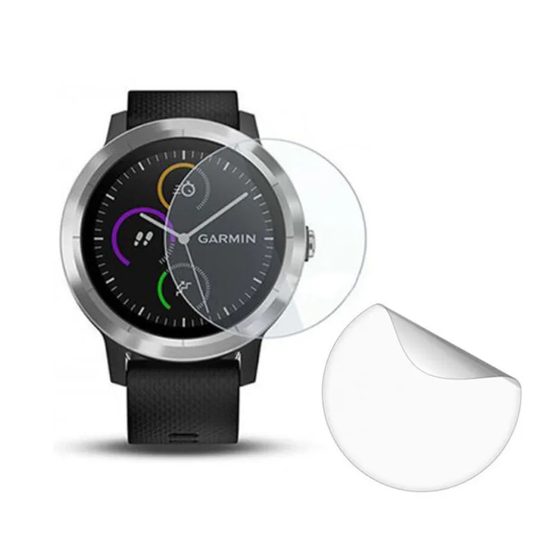 3 قطعة لينة واضحة واقية فيلم الحرس ل Garmin Vivoactive 3 ساعة ذكية Vivoactive3 غطاء حامي الشاشة الكاملة (وليس الزجاج)