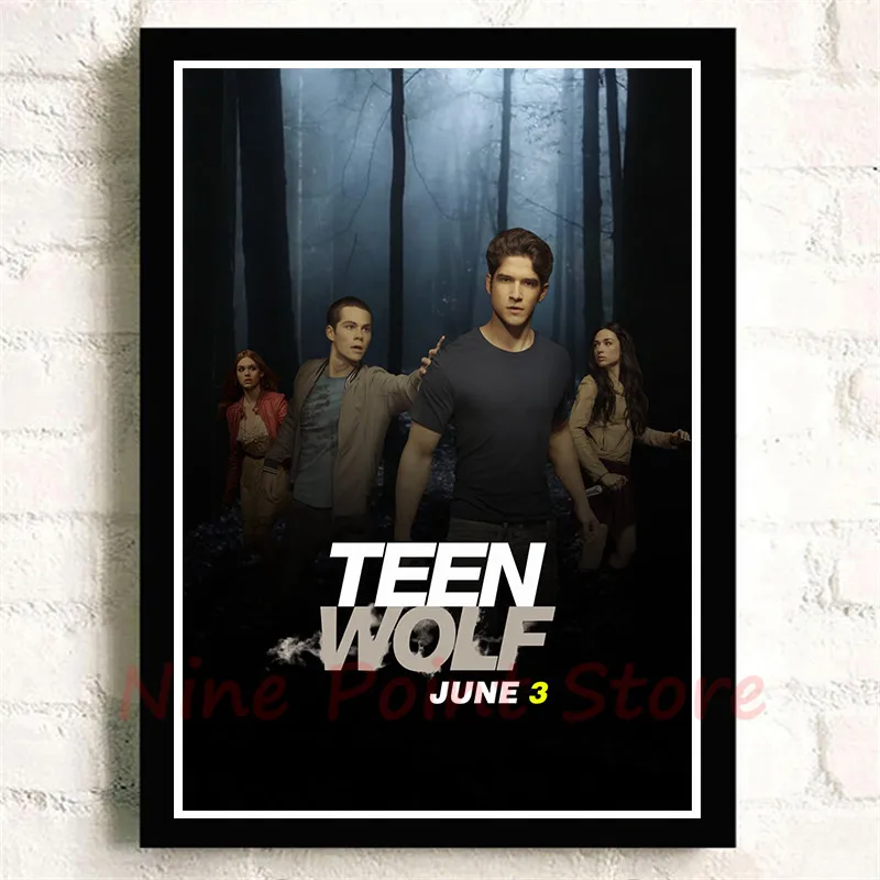 Teen Wolf White Coated Paper Movie Wall Stickers Clear Image Home Decoration Livingroom Bedroom Home Frameless