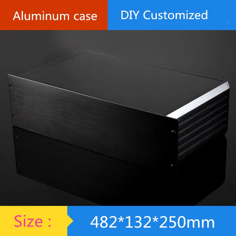 250 deep 19-inch standard 3U chassis instrumentation aluminum chassis amplifier aluminum shell / case / enclosure / DIY box