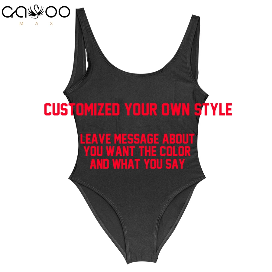 Customized Letter Personalized Swimwear One Piece Swimsuit Private Ordering bathing suit Swimwear bachelor Party More Fun