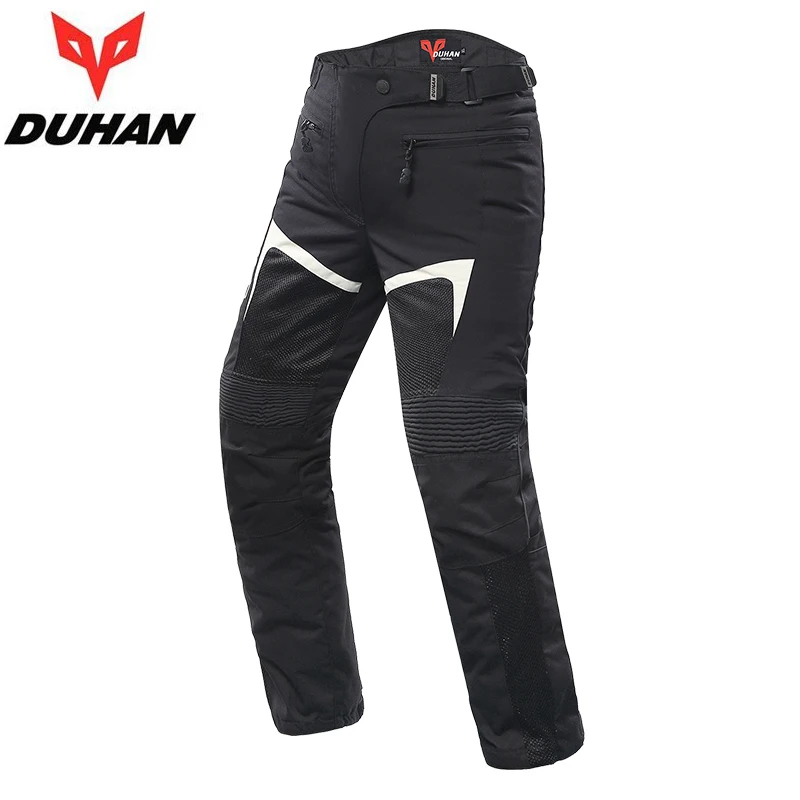 Summer Men\'s Motorcycle Biker Pants DUHAN Mesh & Oxford Fabric Motocross CE knee Motorbike Clothes Equipment for Men Trousers