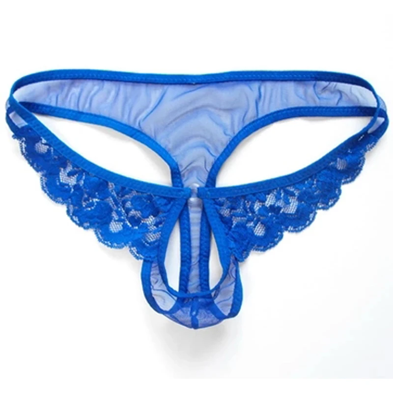 new style Mens Open Crotch Underwear Sexy Man Lace G-String Sex Toys Lovers Gay Men Thongs Panties Bikini Underwear jockstrap