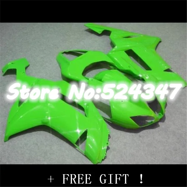 

Motorcycle Full Body Fairing kits Suitable For Kawasaki ZX6R 2007 2008 Bright Green fairings ZX6R 07 08