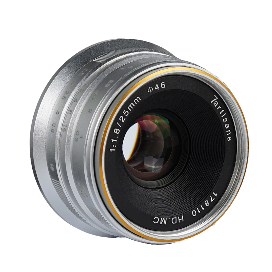 7 Nghệ Nhân 25Mm F1.8 Lấy Nét Bằng Tay Thủ Cho Sony E Mount A6500 A7RIII A7III/Fuji X-T3/m4/3 GH5 GH4/Canon EOS M6 M50 Camera