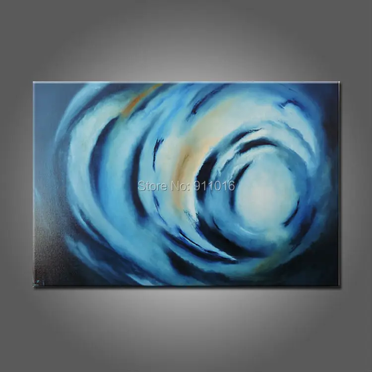 

Hand Painted Abstract Paintings Wall Painting Blue Picture on Canvas Decor Modern Landscape Oil Painting Hang Pictures