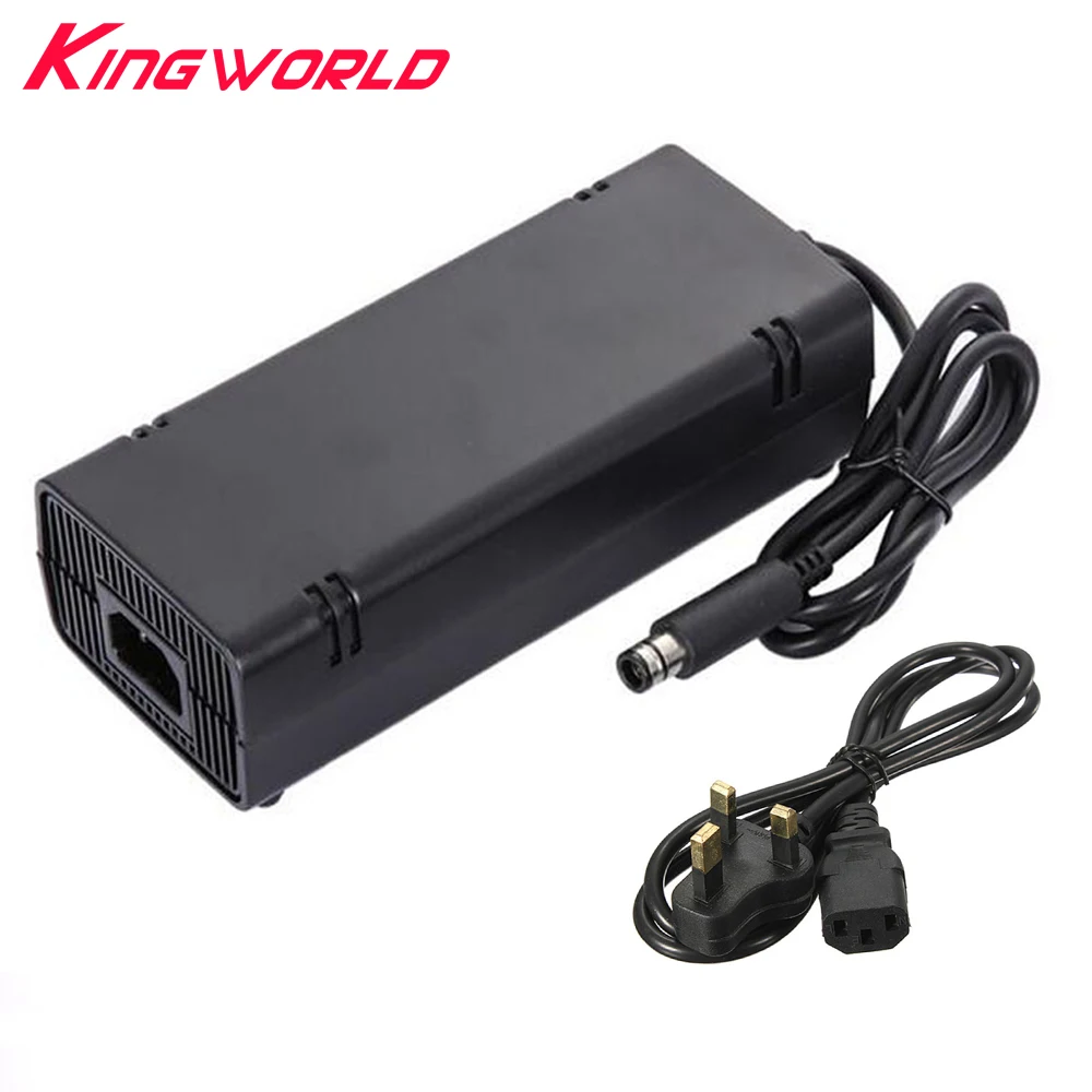 

50pcs UK Plug 12V 115W AC Adapter Charger Power Supply Cable For Xbox 360 E Console