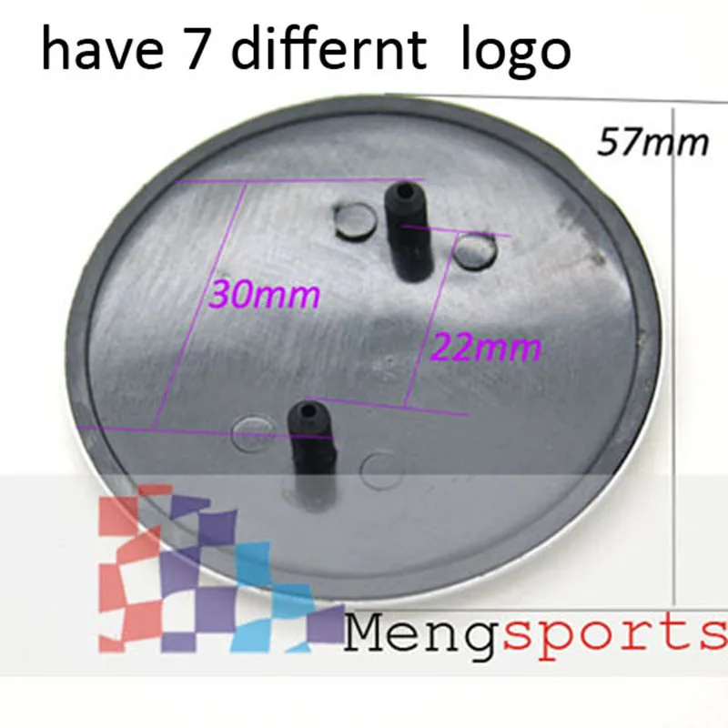 

20pcs Bonnet Front ABS Alloy 57mm Emblem Car Styling Badges with 2 Pins Shipping Free