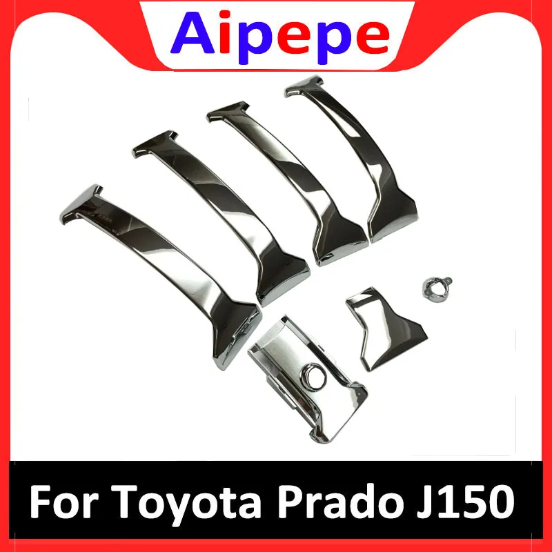 Accessories For Toyota Land Cruiser Prado J150 2014 2015 2016 ABS Chrome Exterior Front Center Racing Grill Grille Cover Trims