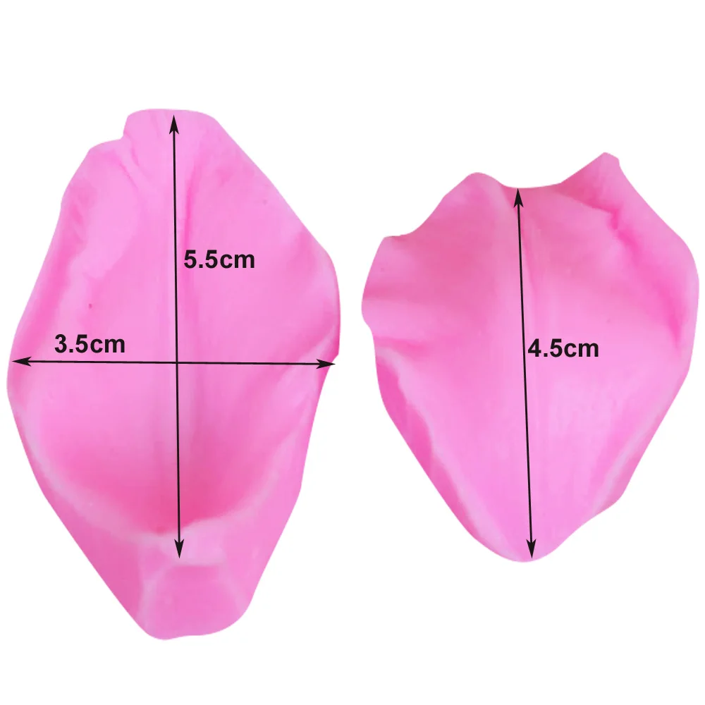 Tulip Daisy Moth Orchid Flower Petals Silicone Mold Chocolate Fondant Flower Petal Cake Decoration Kitchen Baking Tools