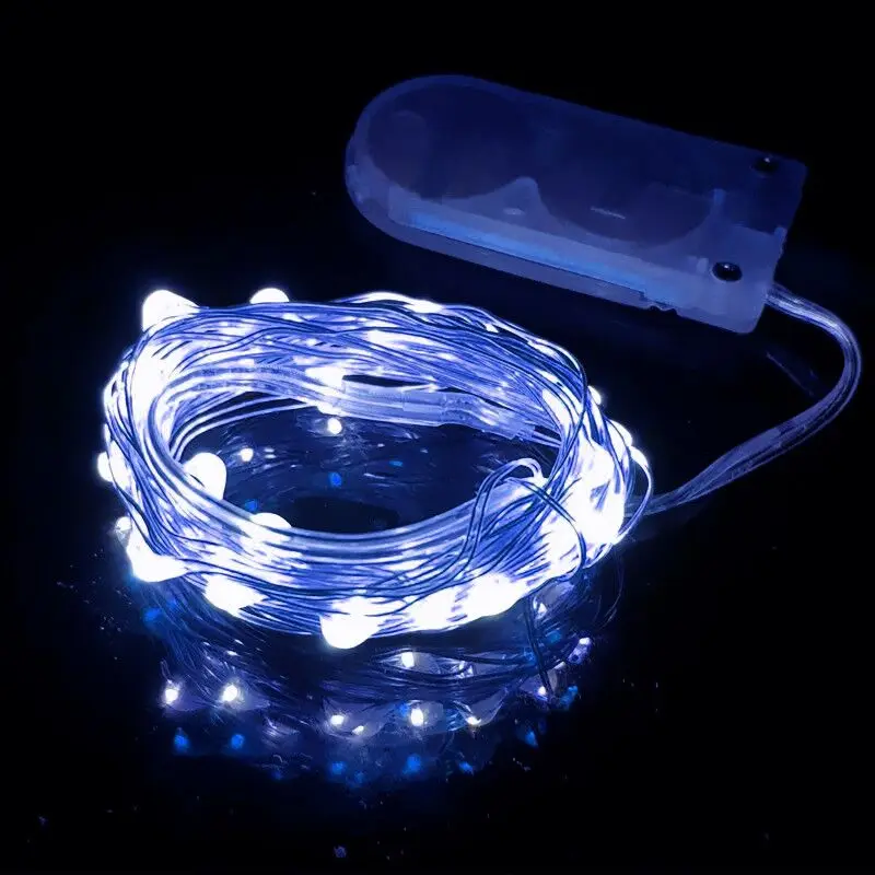 Batteria a bottone Kitosun a batteria 4.2ft 10LEDs Micro Christmas LED String Light con batteria per illuminazione domestica