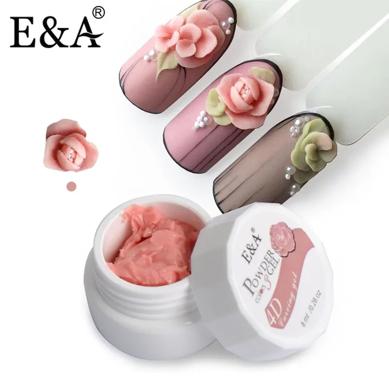 

EA 24 Colors Sculpture Nail Gel Non Stick 3D Carved Plasticine UV Gel Varnish Creative DIY Nail Art Painting 3D Gel