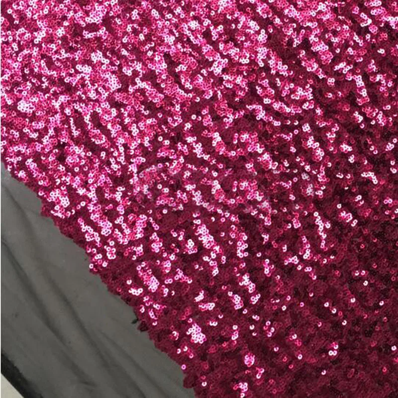 Wide 138cm Good Gradient Color 3mm Sequins Net Fabric Shining Sequins Mesh Fabric DIY Sewing Wedding Dress Performance Clothing